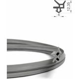 MAKPLASTİK FİTİL PROFİL PD 009 Pimapen Kasa Kanat Fitili 25 mt Gri - 25 metre - Açık Gri