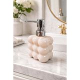 MAKRİ HOME Bubble Cam Sıvı Sabunluk, 300 ml - Krem, 9,5x6,5x15 cm