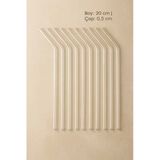 Makri Home Cam Pipet 12’Li Set — 20 Cm Uzunluk, 0,5 Cm Çap