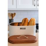 MAKRİ HOME Ekmeklik, Metal Ekmeklik, Ekmek Sepeti ,yerli Üretim (34 CM X 19 CM X 16 CM)