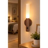 MAKRİ HOME Hareket Sensörlü Şarjlı LED Gece Lambası – Manyetik Duvar Tipi, 18 cm, Sıcak Işık