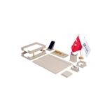 Makro Ofis Liya Sümen Takımı 11 Parça Krem Full Set