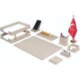 Makro Ofis Liya Sümen Takımı 11 Parça krem