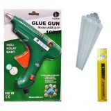 Makro Yapı Sıcak Kalın Mum Silikon Tabancası 100 W - Yeşil