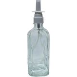 Makrobay 100 ml Burun Sprey Başlıklı Şeffaf Cam Şişe 10 Adet
