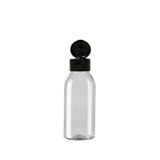 makrobay 10'lu 100 ml Siyah Flip Top Kapaklı Boş Şişe – Dezenfektan & Kolonya Likit Dolum Için 10adet