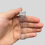 makrobay 10’lu 30 ml Şeffaf PET Şişe – Alüminyum Kapaklı, Hediyelik Boş Şişe, Söz & Nişan İçin Uygun