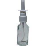 Makrobay 20 ml Burun Sprey Başlıklı Şeffaf Boş Cam ŞIŞE10 Adet