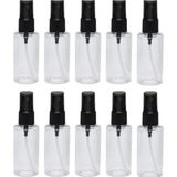 Makrobay 50ML - 10 Adet - Şeffaf Boş Plastik Pet Şişe