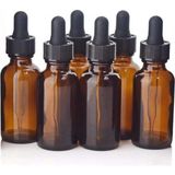 Makrobay 6'lı 30 ml Amber Cam Damlalıklı Şişe Seti – Serum, Yağ ve Kozmetik İçin Uygun Malzeme