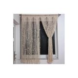 Makrome dükkanı Rustik Ve Bohem Tarzı Makrome Perde Pencere Kapi Perdesi 100×120 cm
