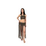 Makrome Plaj Elbisesi & Pareo & El Örmesi Plaj Giysisi (Bronze Muse) (HAKİ)