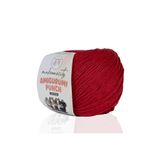 Makromecity Premium Amigurumi İpi Punch (PANÇ) Baby Soft Cotton 50 gr Örgü İp Kırmızı
