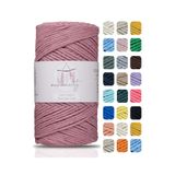 Makromecity Premium Koton Pamuk Makrome Ipi Gül Kurusu 200 gr 150 Metre 2mm Cotton Makrome Çanta Ipi Supla Ipi