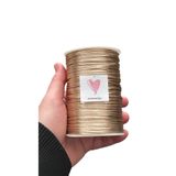 Makromİps 2 mm KALIN FLOŞ İP 1 BOBİN (100 yrd) SIÇAN KUYRUĞU TAKI BİLEKLİK ABİYE İPİ HOBİ PARLAK PARILTI