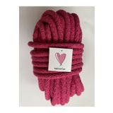 Makromİps Makrome Ip (10 METRE/5,5-6 MM) Dikilebilir Pamuk Tress Kordon Halat Jüt Kaytan Supla Çanta Sepet Ipi