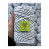 Makromİps MAKROME İP 250 gr TEK BÜKÜMLÜ PAMUK TARANABİLİR GÖKKUŞAĞI ÇANTA TERLİK SEPET PERDE SUPLA