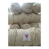 Makromİps Makrome Ip 8 Mm. 1 Kg ( -50gr) Burgulu Bükümlü Pamuk Halat Sömek Salıncak Hamak Perde Hobi Ipi