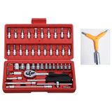 Makroyapı 46 parça lokma takımı 1/4 mini lokma seti + t 13 lokma