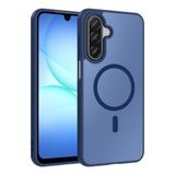 Maks Technology Galaxy A17 Kılıf M-safe Şarj Özellikli MKST Babet Kapak - Mavi