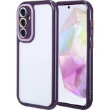 Maks Technology Galaxy A35 Kılıf Kamera Korumalı Renkli Kenar ve Çerçeve Tasarımlı MKST Vitamin Kapak-Derin Mor