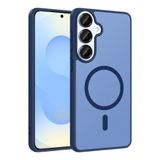 Maks Technology Galaxy S26 Plus Kılıf M-safe Şarj Özellikli MKST Babet Kapak - Mavi
