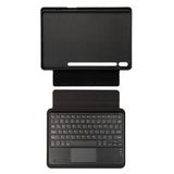 Maks Technology Galaxy Tab S9 Uyumlu MKST Border Keyboard Bluetooh Bağlantılı Standlı Klavyeli Tablet Kılıfı-Siyah
