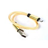 Maks Technology Gold 30 Cm Halat Micro Usb Kablo-MKST
