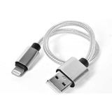 Maks Technology Gümüş 30 Cm Halat Lightning Usb Kablo-MKST