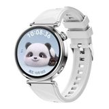 Maks Technology Huawei GT4 41mm Uyumlu MKST KRD-129 18mm Silikon Kordon Strap Kayış-Beyaz