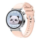 Maks Technology Huawei GT4 41mm Uyumlu MKST KRD-129 18mm Silikon Kordon Strap Kayış-Pembe