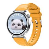 Maks Technology Huawei GT4 41mm Uyumlu MKST KRD-129 18mm Silikon Kordon Strap Kayış-Sarı