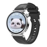 Maks Technology Huawei GT4 41mm Uyumlu MKST KRD-129 18mm Silikon Kordon Strap Kayış-Siyah