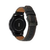 Maks Technology Huawei Honor Magic 2 46mm 22mm Uyumlu KRD-29 Deri MKST Kordon-Siyah