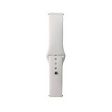 Maks Technology Huawei Honor Magic 2 46mm Band Serisi 22mm Klasik Kordon Silikon Strap Kayış-Beyaz