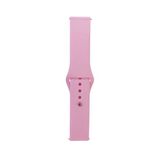 Maks Technology Huawei Honor Magic 2 46mm Band Serisi 22mm Klasik Kordon Silikon Strap Kayış-Pembe