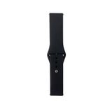 Maks Technology Huawei Honor Magic 2 46mm Band Serisi 22mm Klasik Kordon Silikon Strap Kayış-Siyah