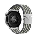 Maks Technology Huawei Honor Magic 2 46mm MKST KRD-133 22mm Naylon Kumaş Hasır Örgülü Kordon - Gri