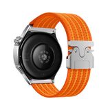 Maks Technology Huawei Honor Magic 2 46mm MKST KRD-133 22mm Naylon Kumaş Hasır Örgülü Kordon - Turuncu