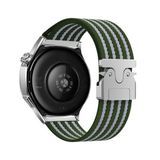 Maks Technology Huawei Honor Magic 2 46mm MKST KRD-133 22mm Naylon Kumaş Hasır Örgülü Kordon - Yeşil