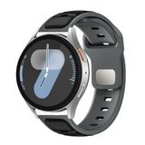 Maks Technology Huawei Honor Magic 2 46Mm Mkst Krd-135 22Mm Silikon Kordon Strap Kayış - Gri-Siyah