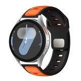 Maks Technology Huawei Honor Magic 2 46Mm Mkst Krd-135 22Mm Silikon Kordon Strap Kayış - Siyah-Turuncu