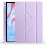 Maks Technology Huawei Honor Pad X9 11.5' Kılıf Mkst Tri Folding Kalem Bölmeli Standlı Kılıf - Lila