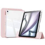 Maks Technology iPad Air 13 2024 Kılıf Magnetik Ayrılabilen Airbagli mkst Sliding Tablet Kılıfı - Pembe
