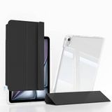 Maks Technology iPad Air 13 2024 Kılıf Magnetik Ayrılabilen Airbagli Uyumlu MKST Sliding Tablet Kılıfı-Siyah