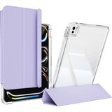 Maks Technology iPad Pro 11 2025 M5 Kılıf Magnetik Ayrılabilen Airbagli Maks Sliding Tablet Kılıfı - Lavend - Lavender
