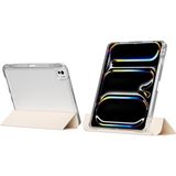 Maks Technology iPad Pro 13 2024 Kılıf Magnetik Ayrılabilen Airbagli Mkst Sliding Tablet Kılıfı - Gold