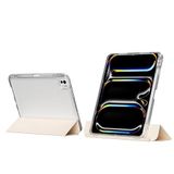 Maks Technology ipad Pro 13 2025 M5 Kılıf Magnetik Ayrılabilen Airbagli Mkst Sliding Tablet Kılıfı - Gold