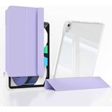Maks Technology iPadAir 11 2025 M3 Kılıf Magnetik Ayrılabilen Airbagli Mkst Sliding Tablet Kılıfı - Lavender - Mor