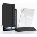 Maks Technology iPadAir 13 2025 M3 Kılıf Magnetik Ayrılabilen Airbagli Mkst Sliding Tablet Kılıfı - Siyah